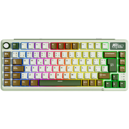 Teclado Royal Kludge Rkl75 Wireless Palm Green Switch Beige 