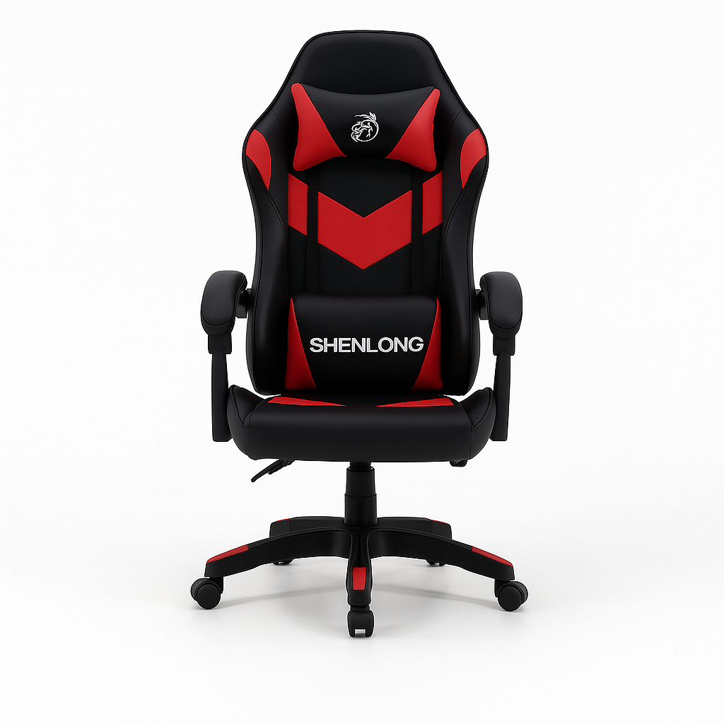 SILLA GAMER SHENLONG SH-GC135 NEGRA Y ROJA