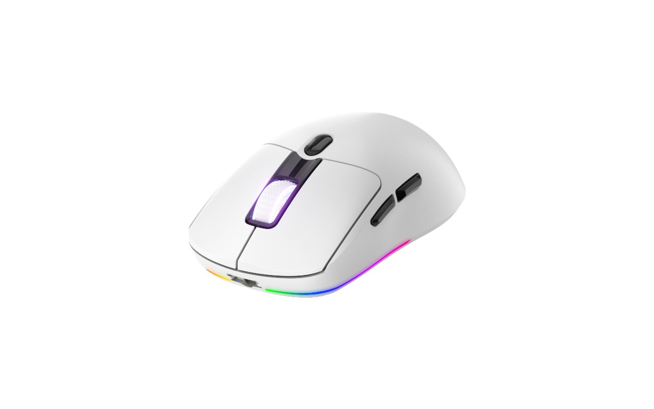 Mouse Gamer Raptor Storm Grip Wireless 24000dpi Rgb White