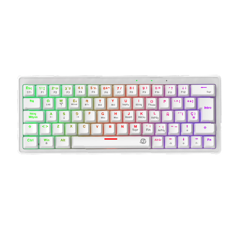 Teclado Mecanico Gamer Solarmax 60 -por-ciento Switch Red Rgb
