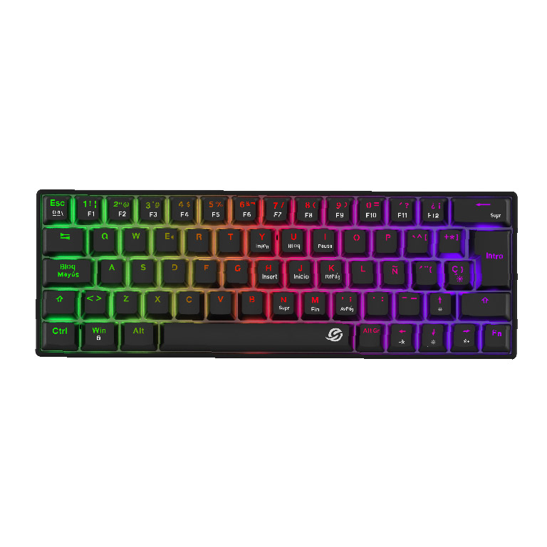Solarmax Teclado Gamer Mecanico Espanol Usb Negro