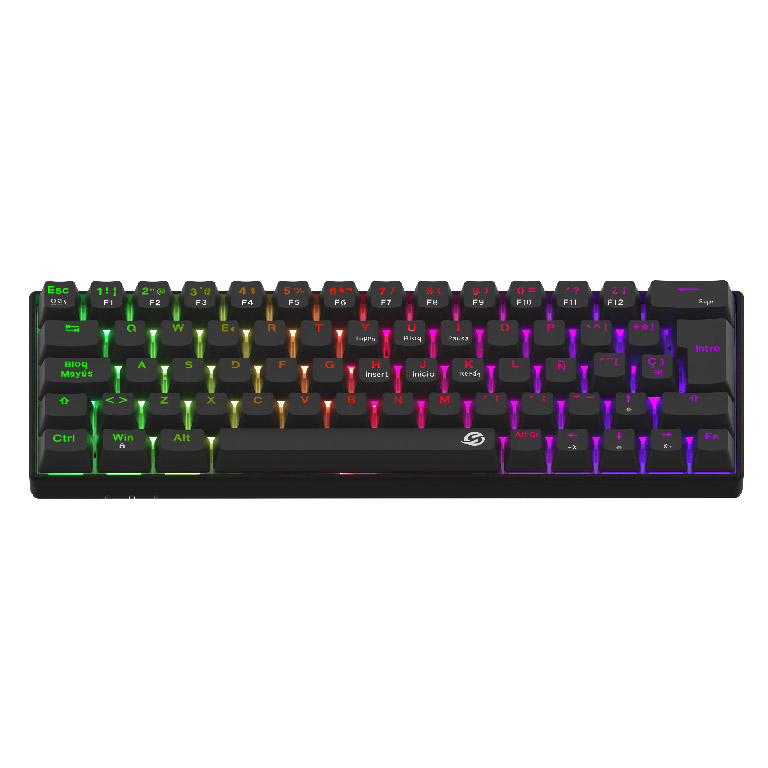 Teclado Mecanico Gamer Solarmax Mini 60-por-ciento Usb Negro