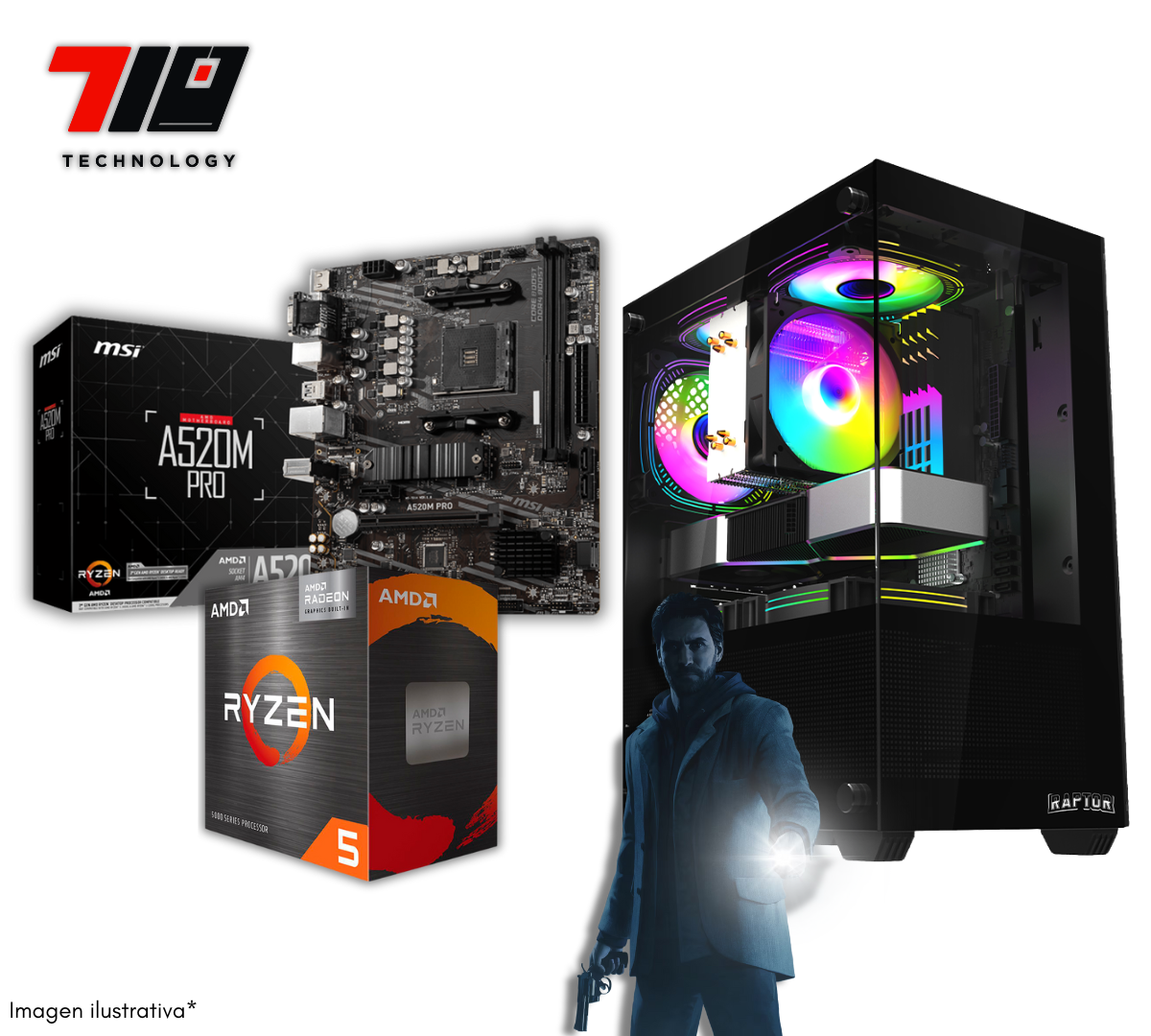 Pc Gamer Ryzen 5 5600gt + 16gb Ram (pc Para Futura Placa De Video)