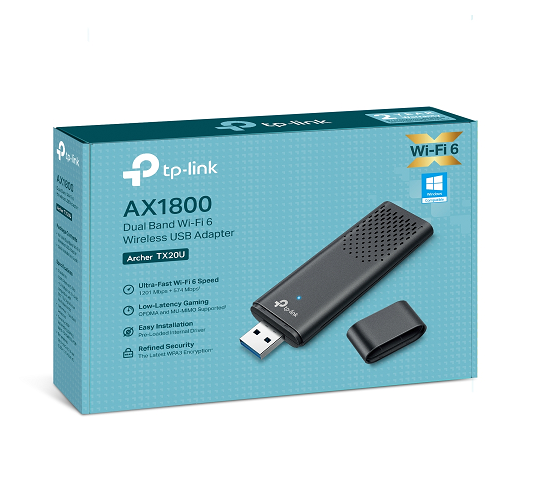 Archer Tx20u P. Red Wifi Usb Ax1800 D. Band