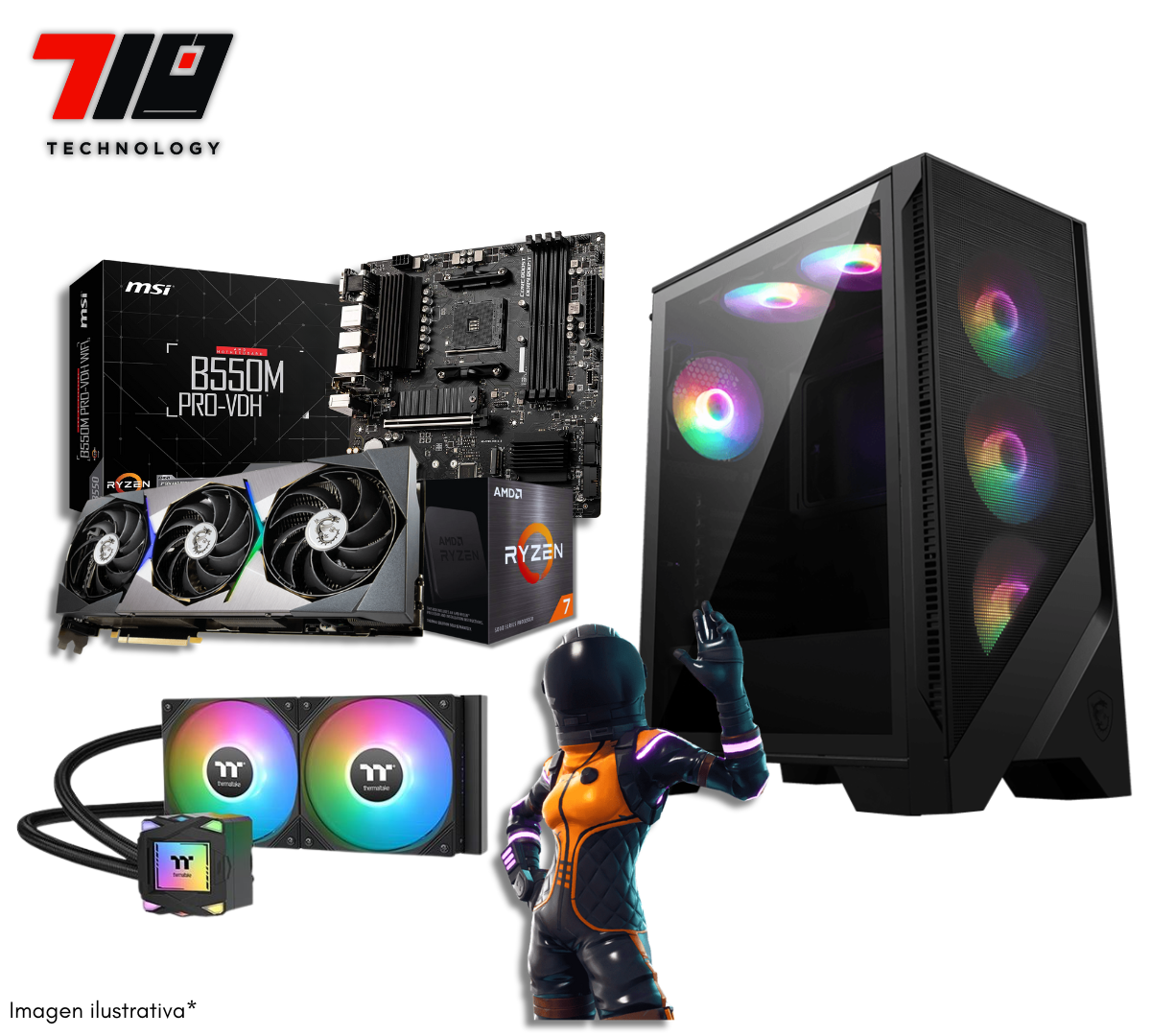 Pc Gamer Ryzen 7 5700x + Rtx 3080 10gb + 32gb Ram