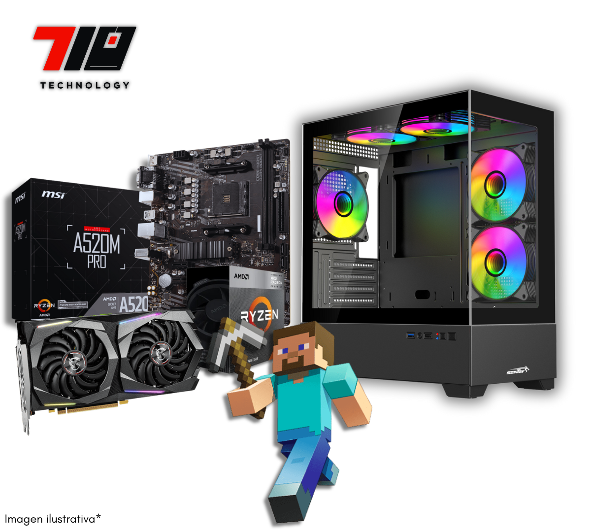 Pc Gamer Ryzen 5 5500 + Rtx 2060 6gb + 16gb Memoria Ram Pc Gamer Ryzen 5 5500 + Rtx 2060 6gb + 16gb Memoria Ram