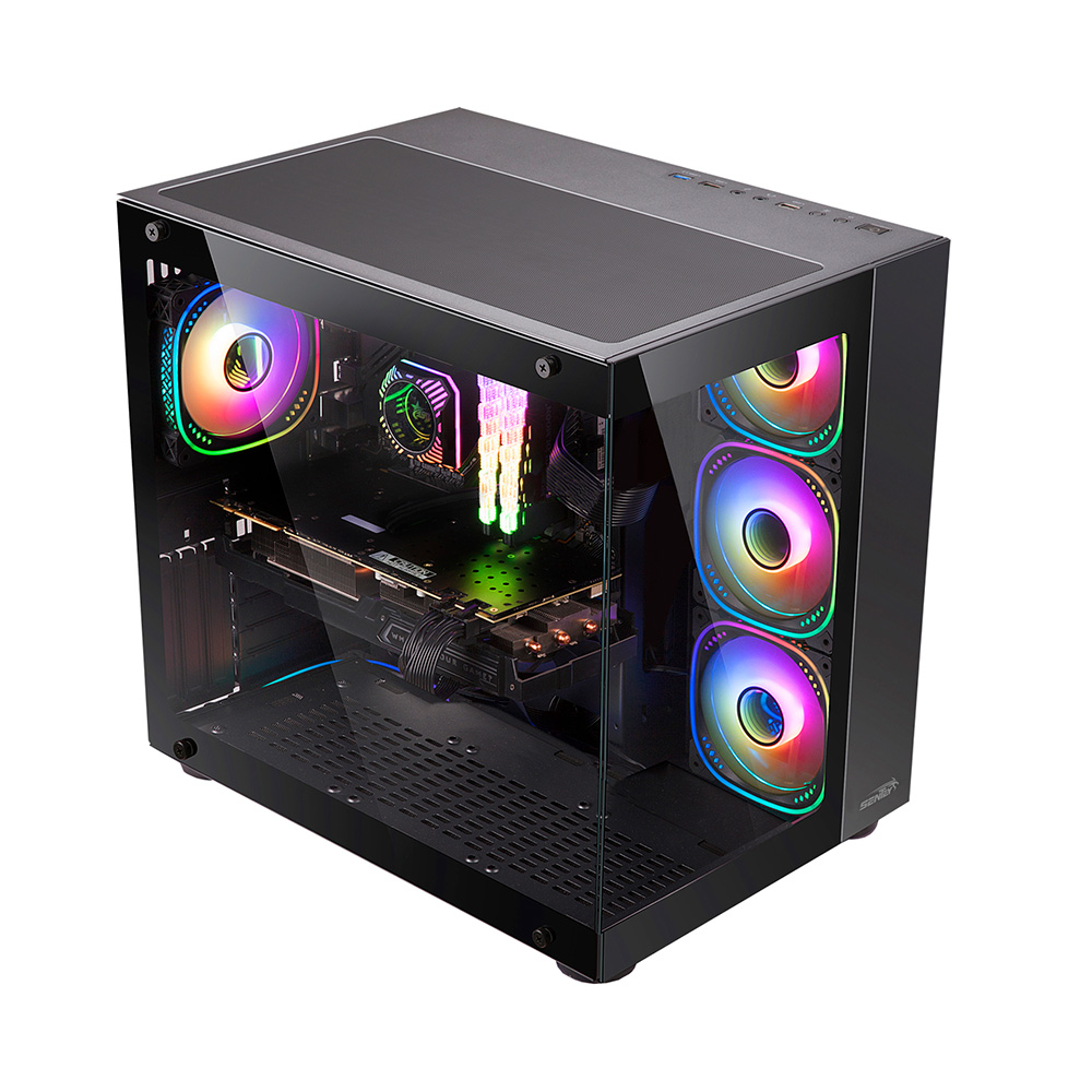 Gabinete Sentey A30 Black X4 Fans