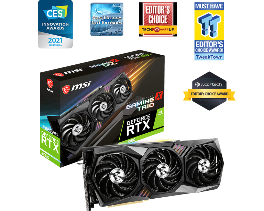 Rtx 3080 Msi Gaming Trio 10gb (usada) Cc