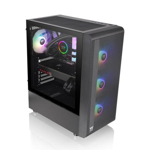 Gabinete Thermaltake S200 Mid-tower Tg Fan Argb X4 Black
