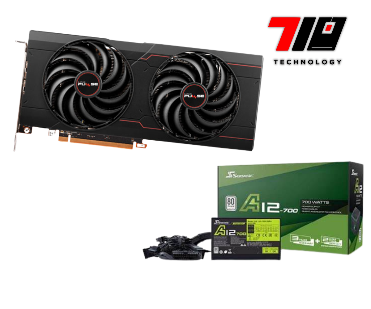 Rx 6700 Xt Sapphire Pulse 12gb + Fuente 700w Seasonic 80+ Bronce (usado)