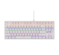 Teclado Gamer Raptor Fireclaw M87 Mecanico Retroiluminado White