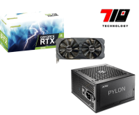 Rtx 3070 Manli Twin Lhr + Fuente 750w Xpg Pylon 80+ Bronce (usada)