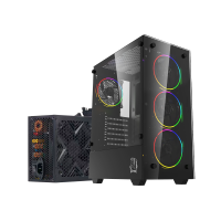 Gabinete Raptor Sentinel C-fuente 650w 80+ Bronce