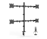 Soporte Articulado Naku Sm-c048 De Mesa Para Cuatro Monitores De 13” A 32”