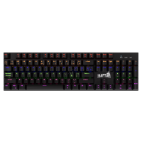Teclado Raptor Fireclaw M104 Mecanico Retroiluminado Switch Red
