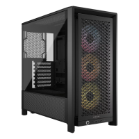 Gabinete Corsair 4000d Frame Rs Argb Mid-tower Fanx3 Black