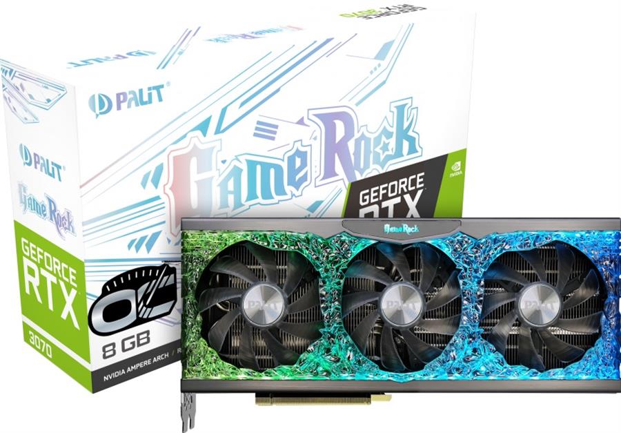 RTX 3070 8GB PALIT GANE ROCK (usada) 12 MESES DE GARANTIA