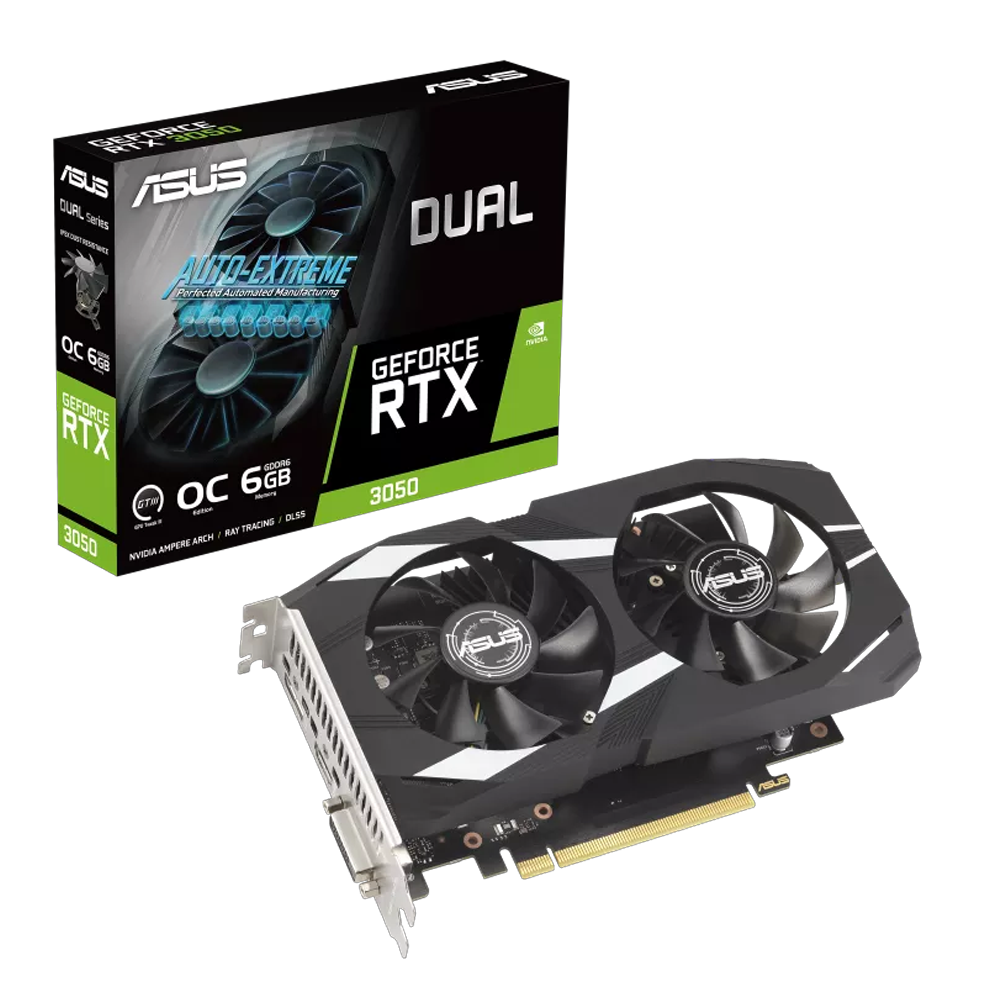 RTX 3050 OC 6GB ASUS (NUEVA) 12 MESES DE GARANTIA