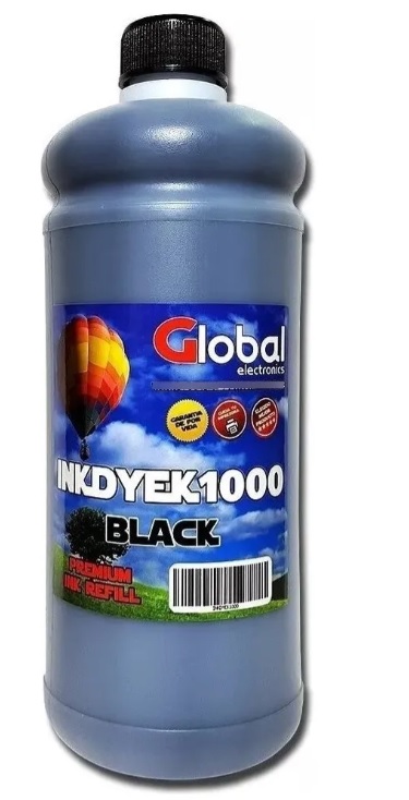 Tinta Negra 1L Global Compatible Con Hp Epson Brother