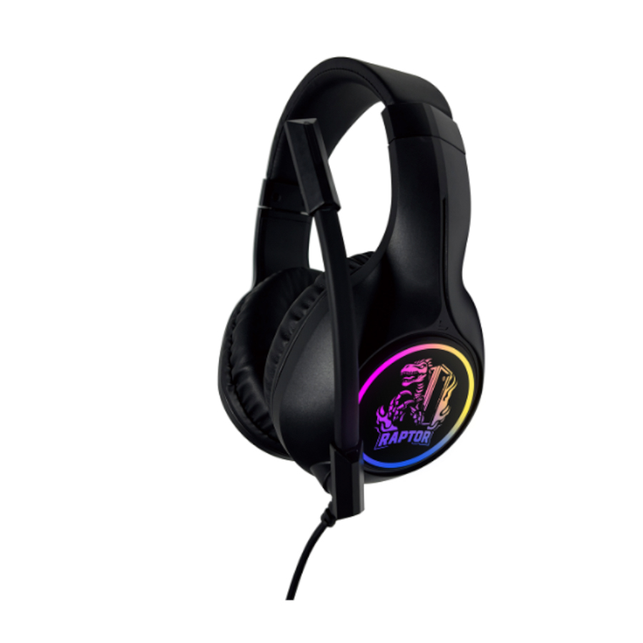 Auriculares Headset Raptor Shadow Core 7.1 Rgb 50mm Usb/3.5m