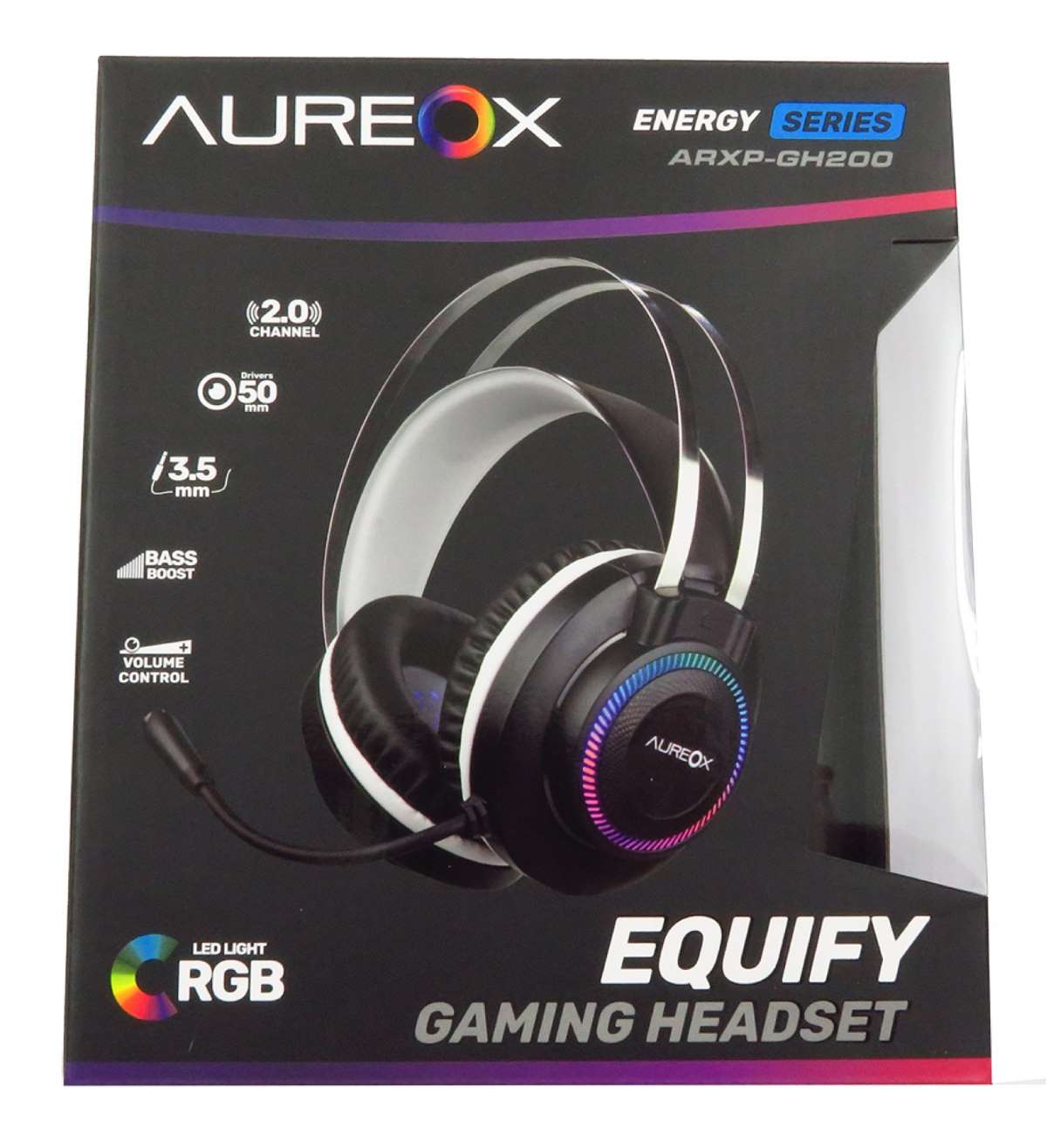 Auriculares Gaming Headset Aureox Equify 7.1 Rgb 