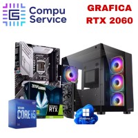 PC INTEL CORE i5 10400F+ GRAFICA RTX 3060 + 16GB RAM RGB + SSD 1TB + GABINETE SENTEY A30 4 COOLERS RGB