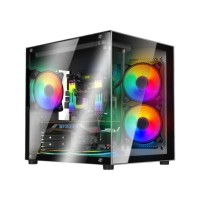 Gabinete Gamer Sentey A8 Micro Gs-7950 5 Ventiladores Argb Color Negro