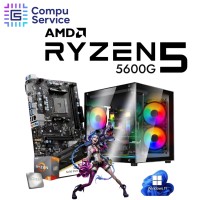 PC RYZEN 5 5600G + 8GB RAM + SSD 240GB + GABINETE ZEUS 5 COOLERS RGB