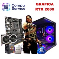 PC RYZEN 5 4500 + GRAFICA RTX 2060 + 16GB RAM + SSD 480 + GABINETE ZEUS 5 COOLERS RGB