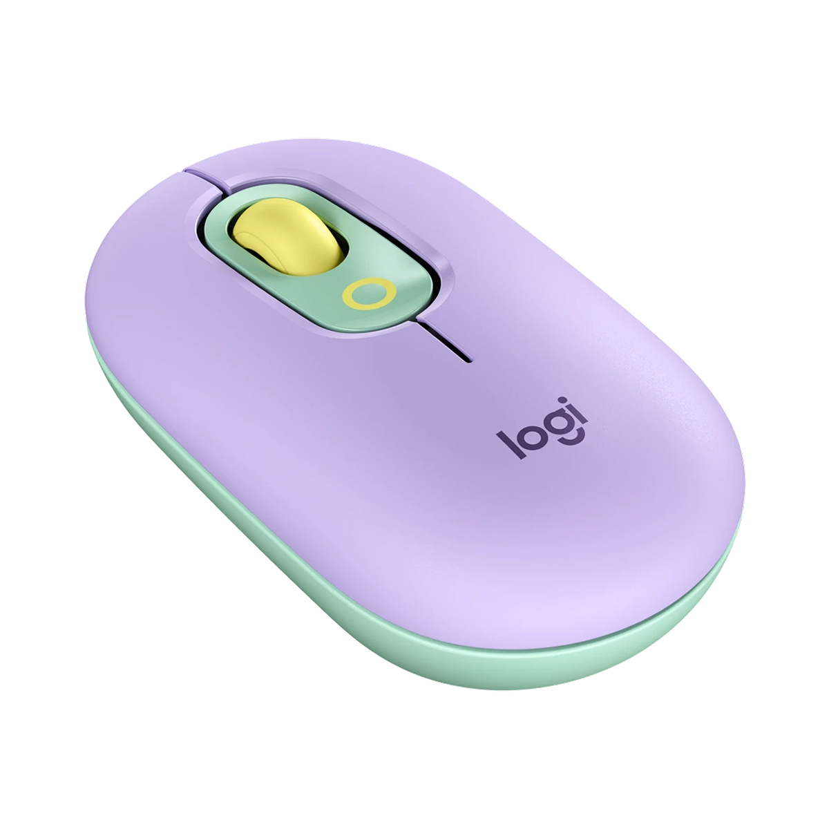 MOUSE LOGITECH POP INALÁMBRICO LILA Y VERDE