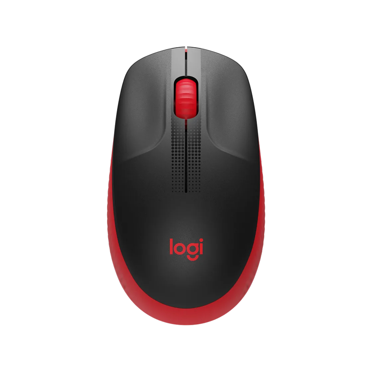 MOUSE INALÁMBRICO LOGITECH M190 ROJO Y NEGRO