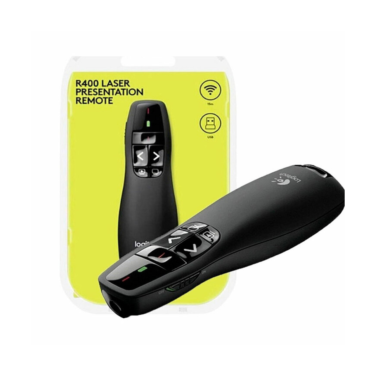 PUNTERO LASER PRESENTADOR LOGITECH R400 WIRELESS USB DIAPOSITIVAS