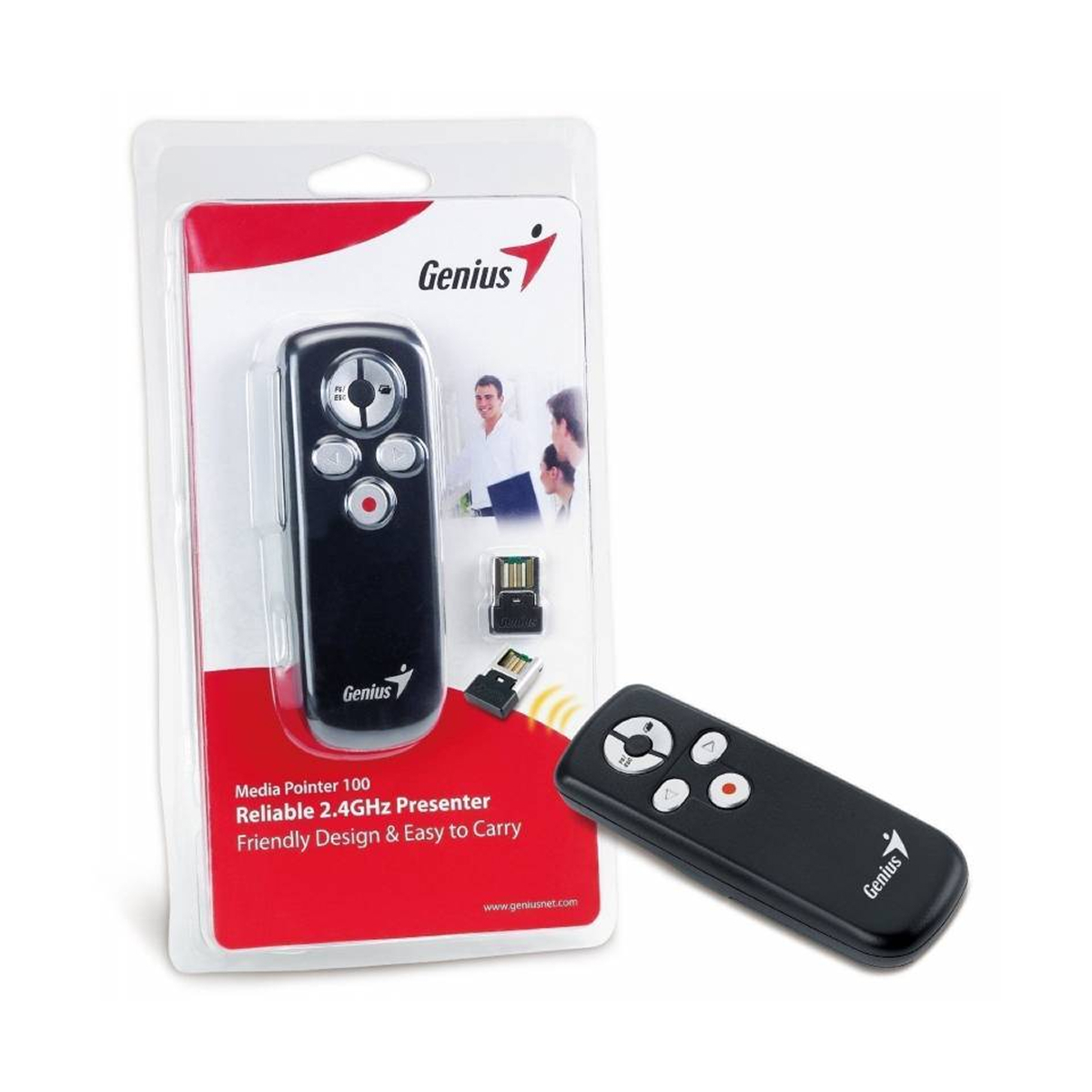 PUNTERO LASER PRESENTADOR GENIUS MEDIA POINTER 100