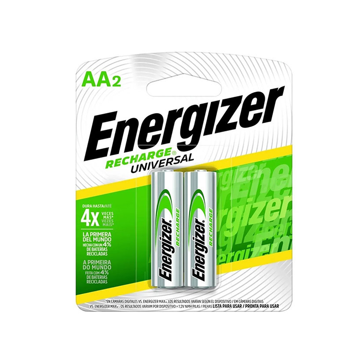 PILAS AA2 RECARGABLES ENERGIZER (BLISTER X2)