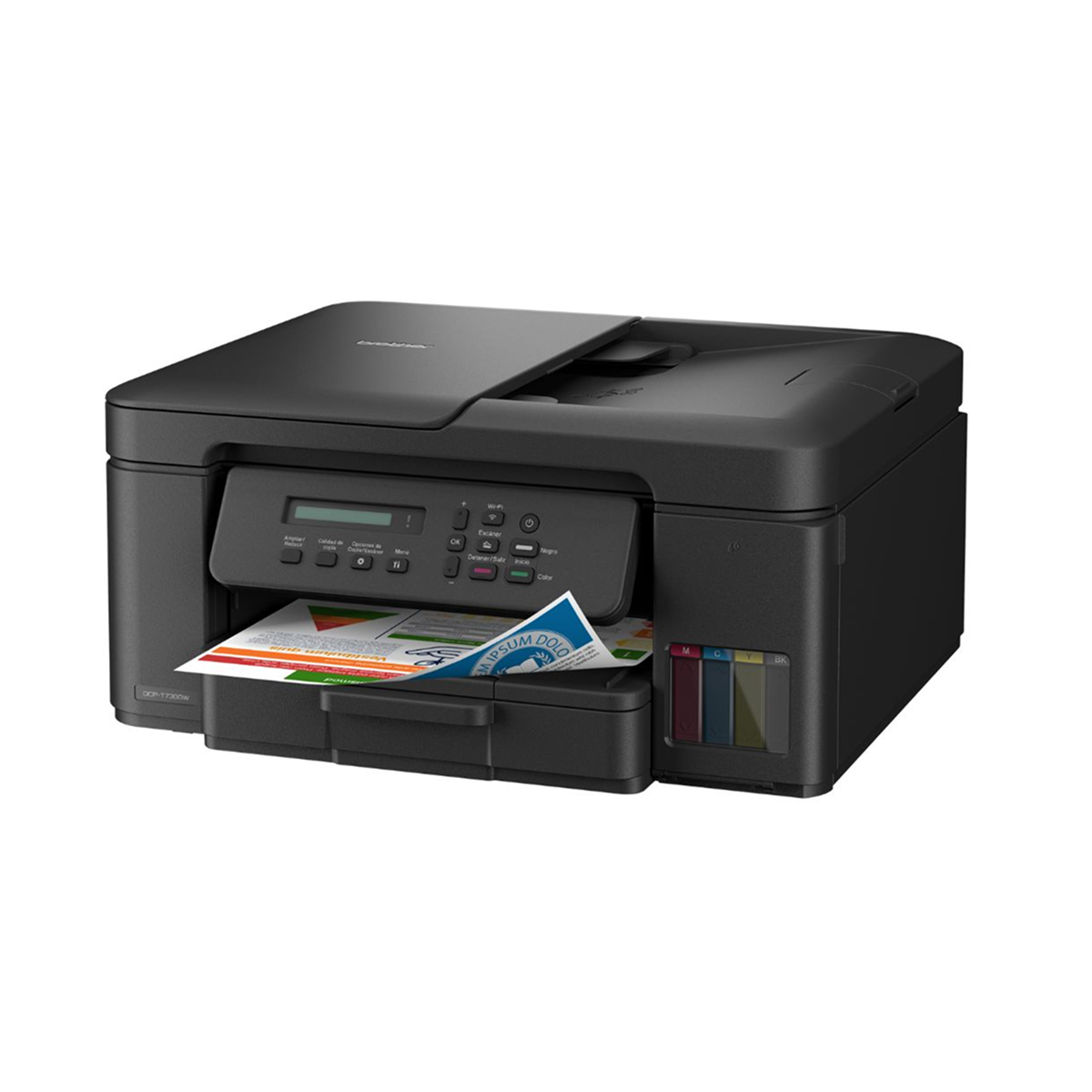 IMPRESORA MULTIFUNCION TINTA SISTEMA CONTINUO COLOR BROTHER DCP-T730 DW
