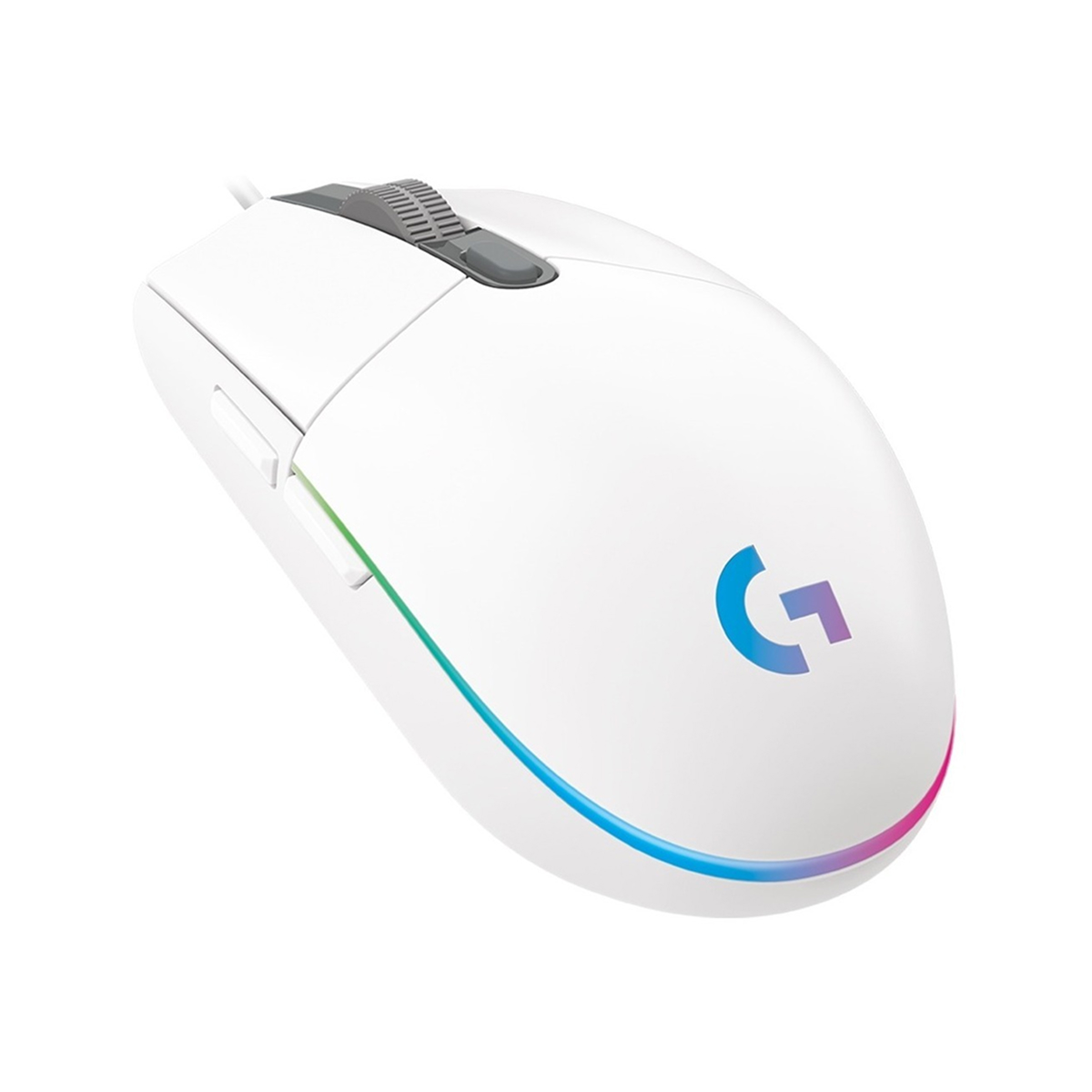 MOUSE GAMER LOGITECH G203 LIGHTSYNC USB BLANCO