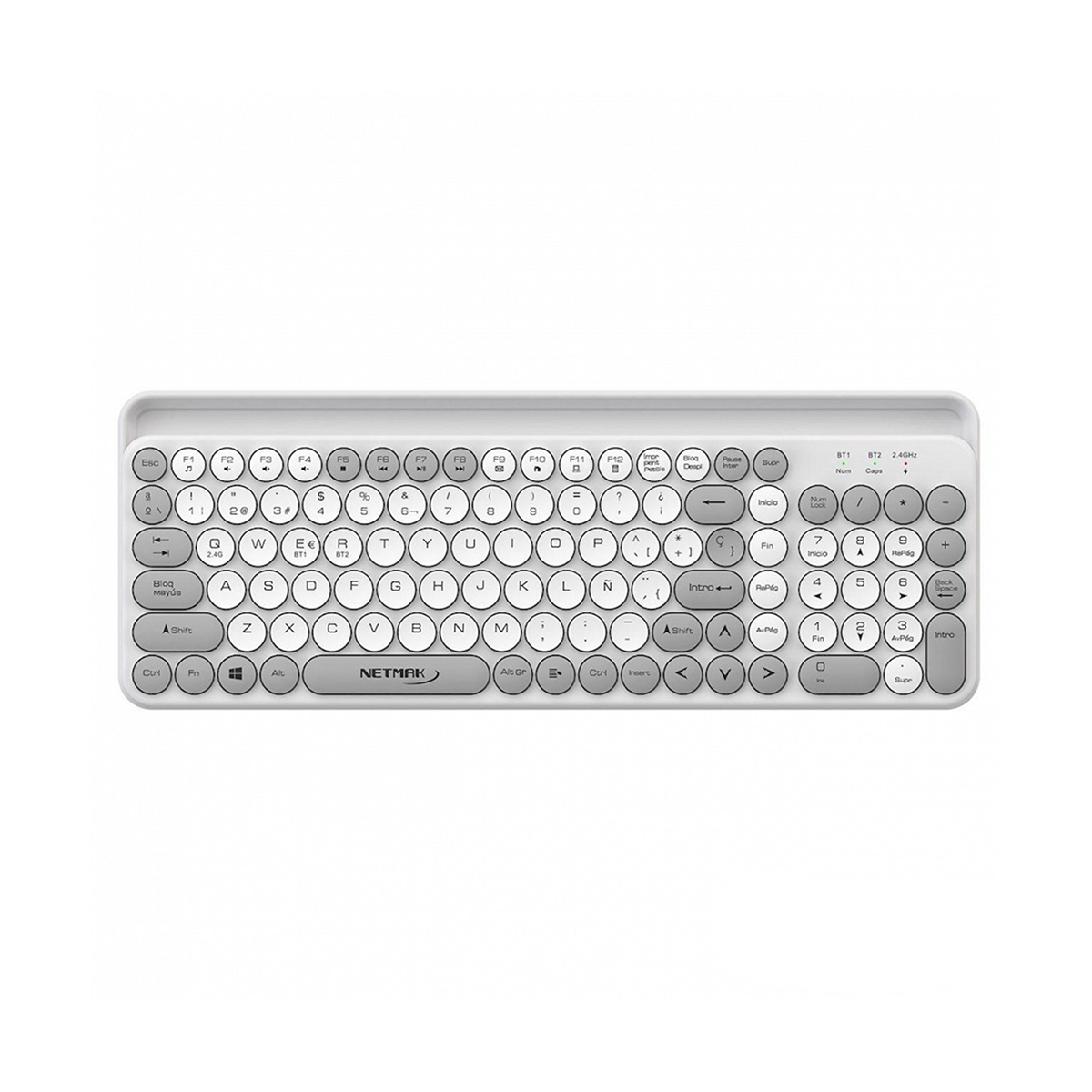 TECLADO INALAMBRICO NETMAK NM-KB380-W