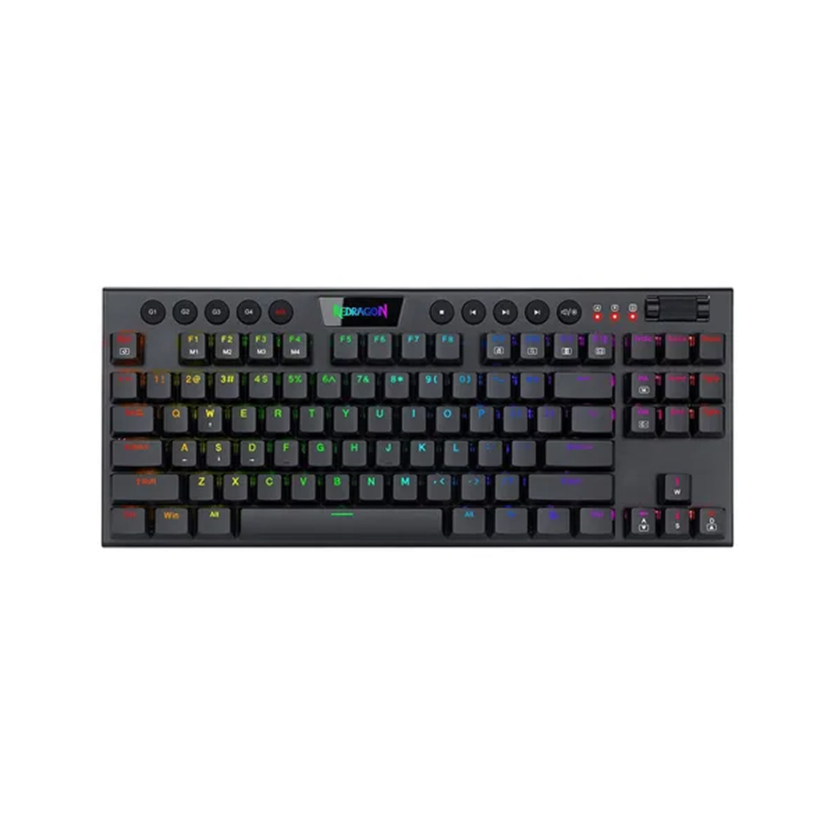 TECLADO REDRAGON HORUS K621 RGB TKL WIRELESS RED