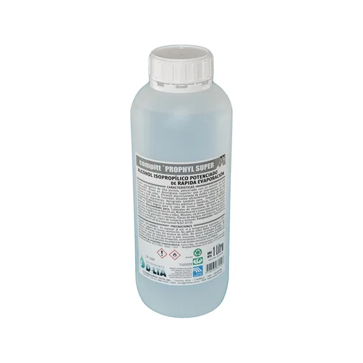 ALCOHOL ISOPROPILICO DELTA COMPITT PROPHYL SUPER 1 LITRO