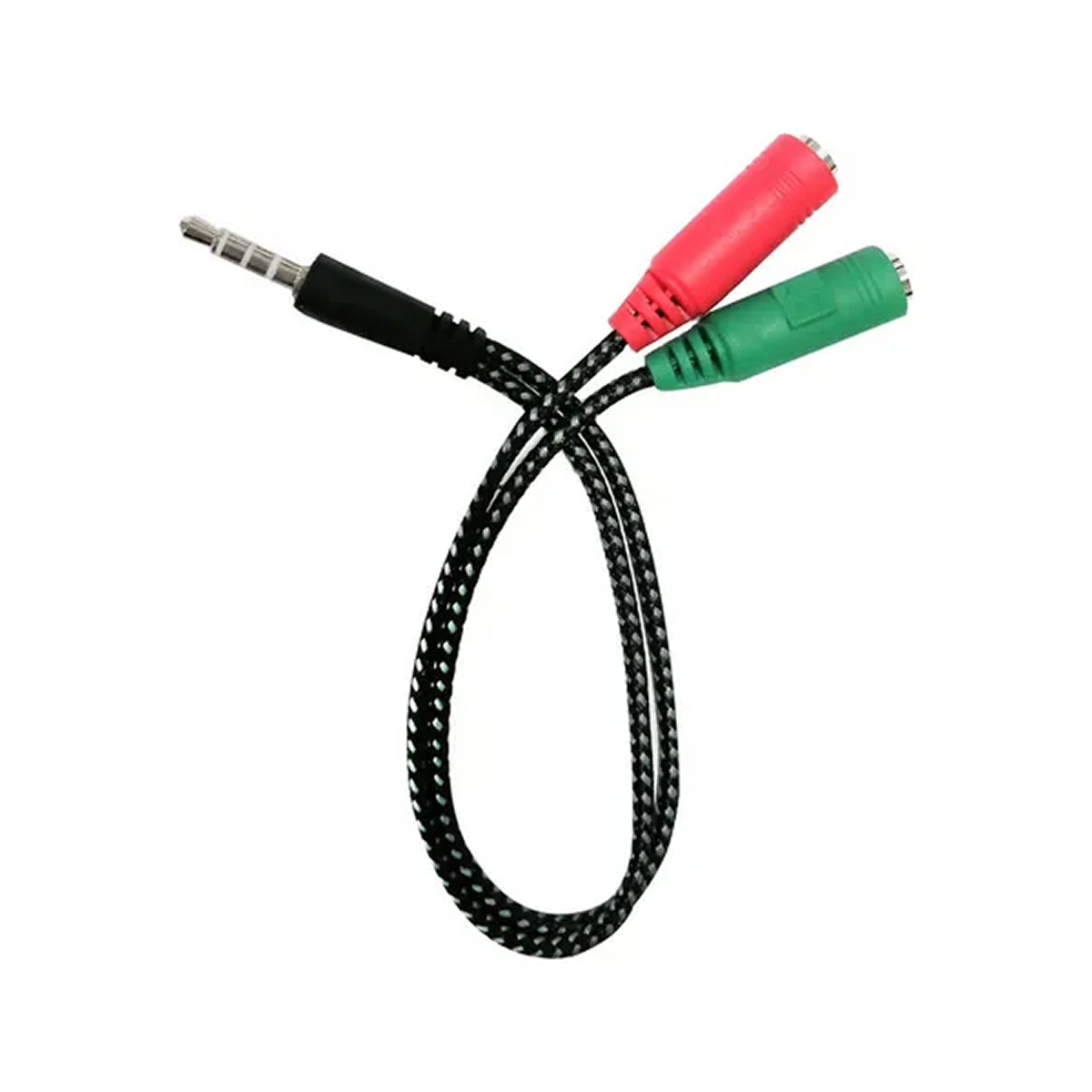ADAPTADOR JACK 3.5MM A 2 3.5MM HEMBRA MALLADO GENERICO