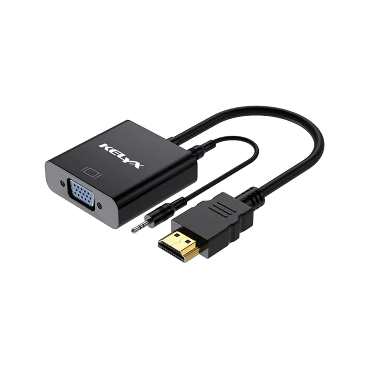 ADAPTADOR HDMI A VGA CON JACK 3.5MM KELYX KL-CBL-HDTV-VGA