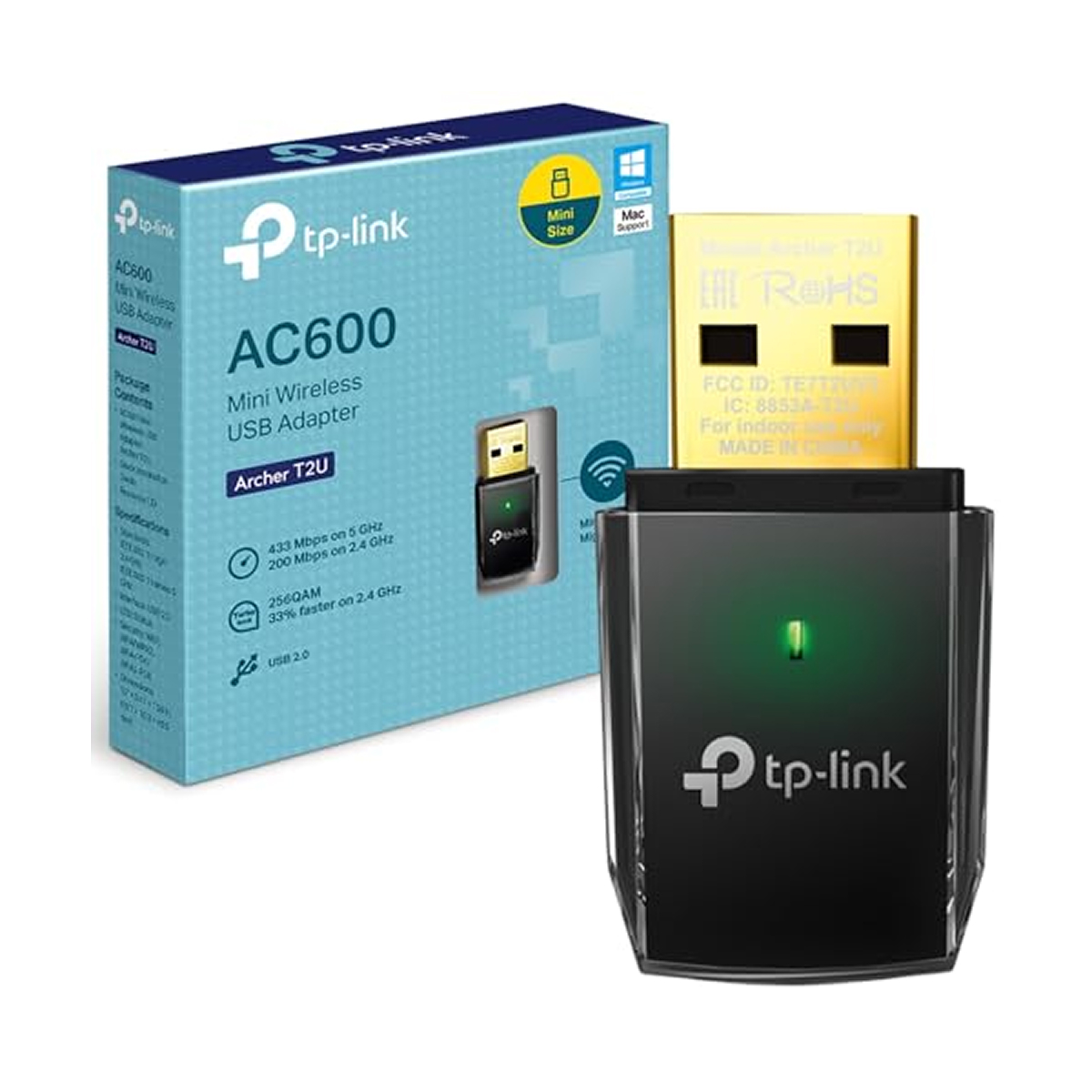 ADAPTADOR WIFI USB TP-LINK AC600 ARCHER T2U