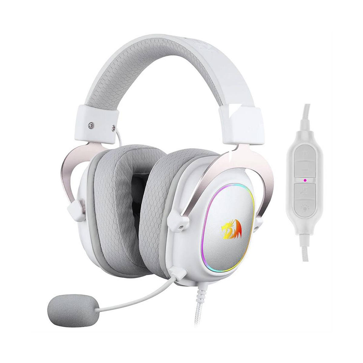 AURICULARES REDRAGON ZEUS X H510W RGB BLANCO