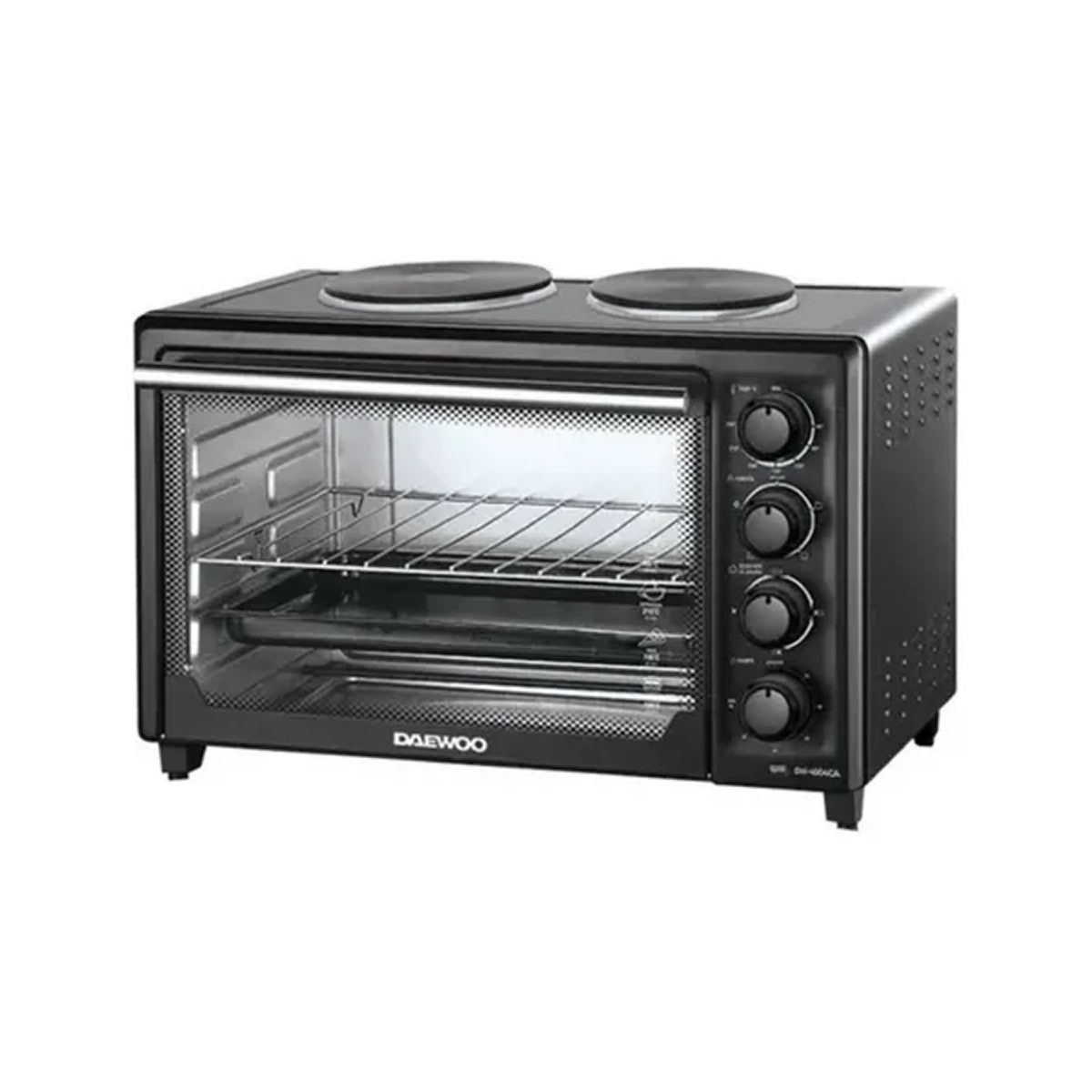 HORNO ELECTRICO CON 2 ANAFES DAEWOO DW-4000CA 40L 1600W
