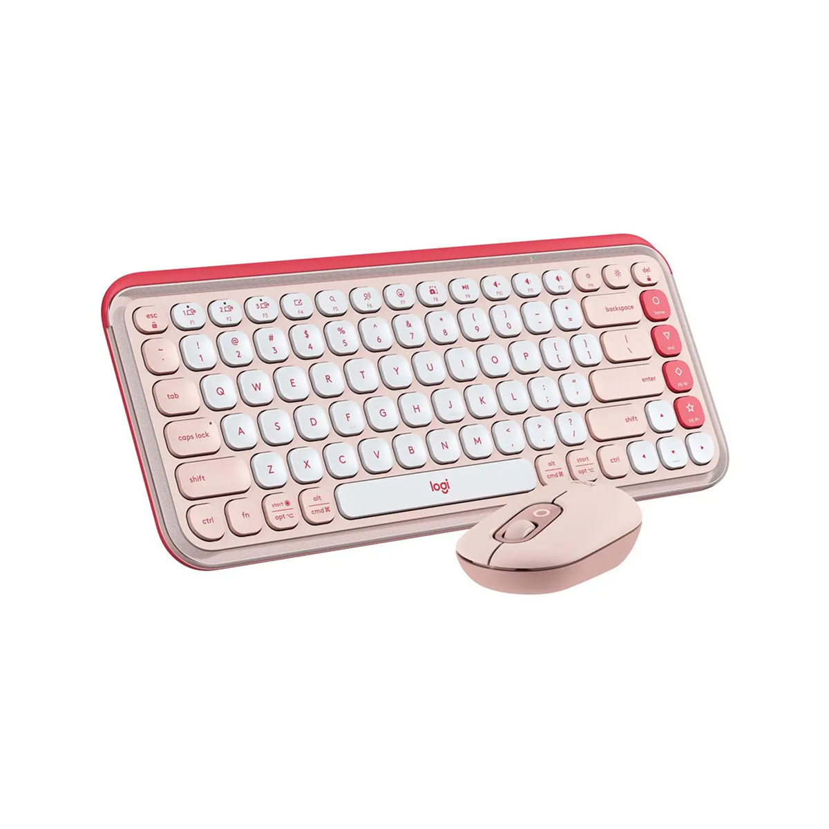COMBO INALAMBRICO LOGITECH POP ROSA (TECLADO + MOUSE)