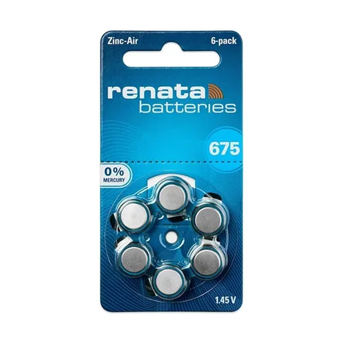 PILA PARA AUDIFONO RENATA 675 PR44 (UNIDAD)