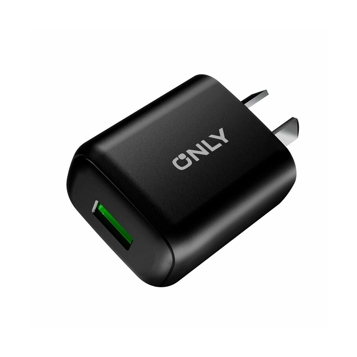 CARGADOR ONLY RUSH 1 USB-A NEGRO / SIN CABLE