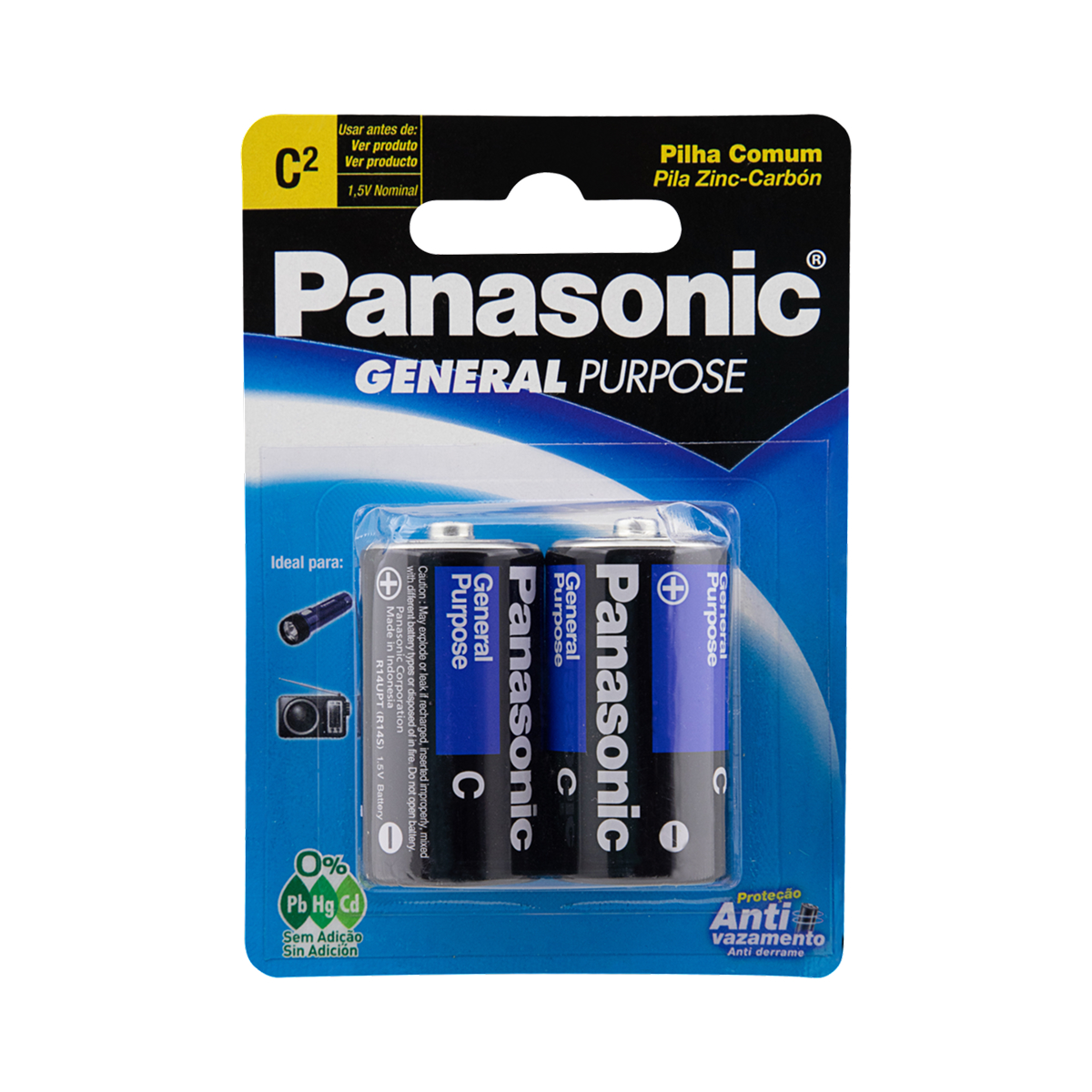 PILA C PANASONIC SUPER HYPER R14S UM-2SHSP (POR UNIDAD)