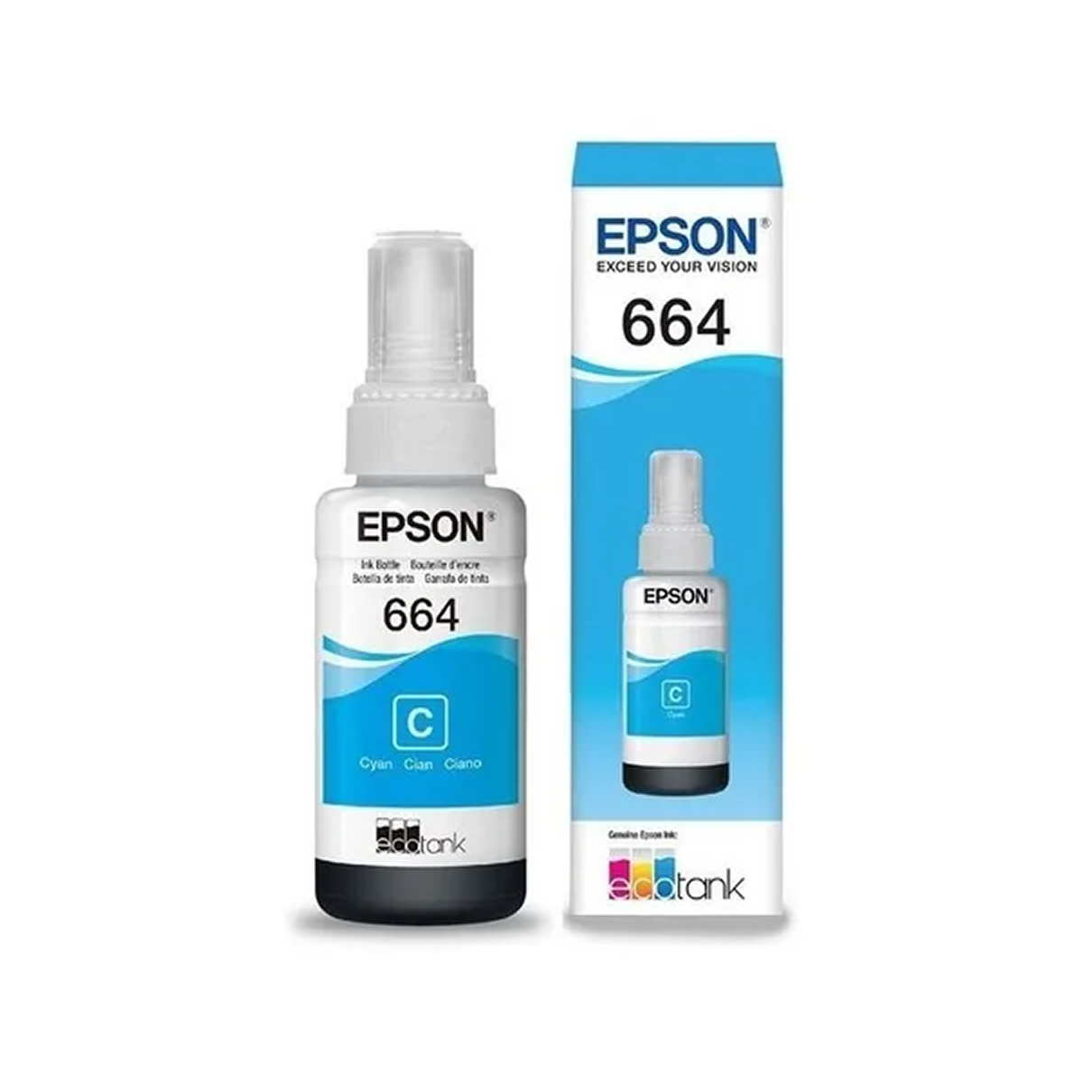 TINTA EPSON ORIGINAL T664 CYAN