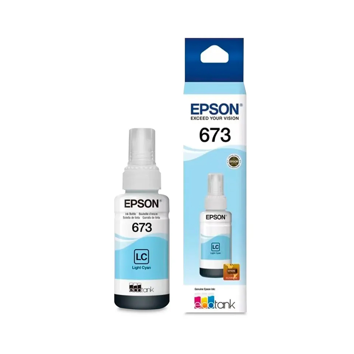 TINTA EPSON ORIGINAL T673 LIGHT CYAN